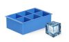 Jégkocka forma XL kocka, BarUp, Kék, 170x110x(H)52mm