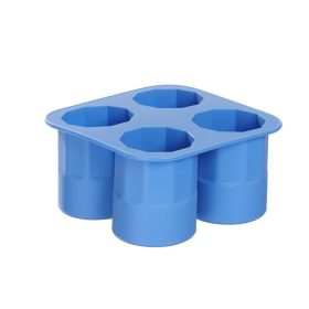 Jégkocka forma feles pohár, BarUp, Kék, 122x122x(H)60mm