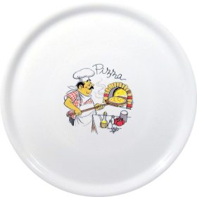 Pizzatányér, hagyományos, HENDI, Fehér, ⌀310mm