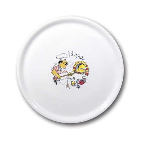 Pizzatányér, hagyományos, HENDI, Fehér, ⌀330mm