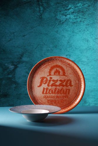 Pizzatányér Recipe Collection, téglavörös, HENDI, Piros, ⌀330mm