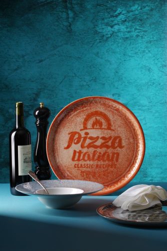 Pizzatányér Recipe Collection, téglavörös, HENDI, Piros, ⌀330mm