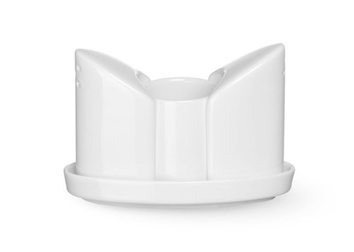 Fűszertartó készlet, HENDI, bors, só & fogpiszkáló, 125x54x(H)90mm