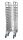 Használt edényes vagy tároló kocsi, kompakt - 15 x GN 1/1, HENDI, 445x610x(H)1710mm