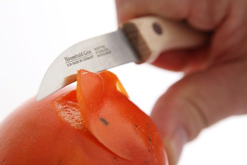 Fanyelű hámozókés, HENDI, hajlított modell, Fa, (L)165mm