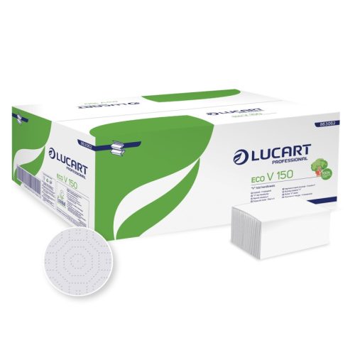 Lucart ECO V 150 hajtogatott kéztörlő 2 rétegű