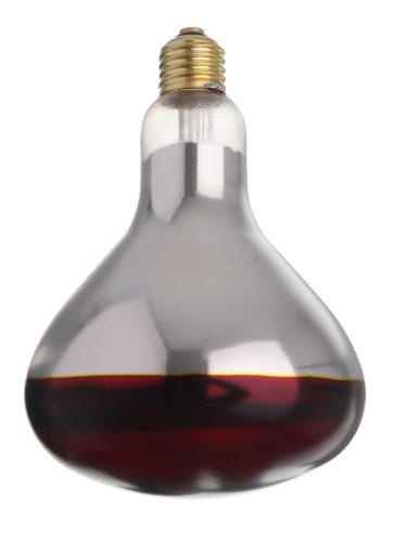 Infravörös izzó, HENDI, Piros, 230V/250W, ⌀125x(H)170mm