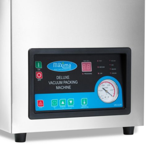 Vákuumcsomagoló gép 26cm tömítés - W28 x D38,5cm x H9 Kamra