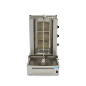 Kebab grill gáz - 3 égővel - 40kg hús