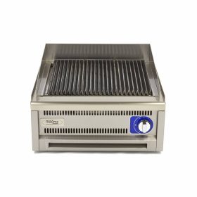   Kereskedelmi minőségű grillsütő - gáz - dupla egység - 60cm mélységű