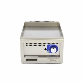   Kereskedelmi minőségű grillsütő sima - gáz - egyszemélyes - 60cm mélységű
