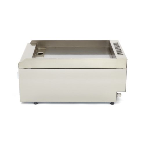 Kereskedelmi minőségű grillsütő sima - gáz - egyszemélyes - 60cm mélységű