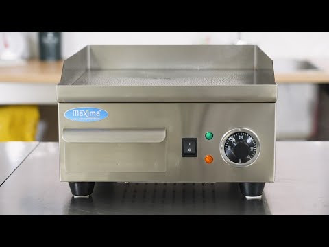 Kereskedelmi minőségű grillsütő sima - gáz - dupla egység - 60cm mélységű