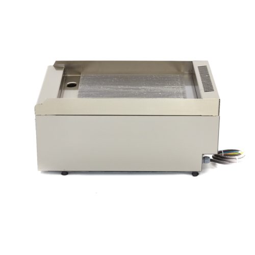 Kereskedelmi minőségű grillsütő barázdált - Elektromos - egyszemélyes - 60cm mélységben