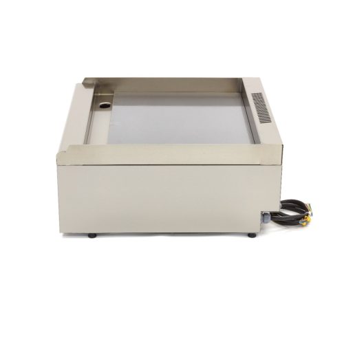 Kereskedelmi minőségű grillsütő sima - elektromos - dupla egység - 60cm mélységben