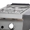 Nagy teljesítményű Bain Marie - gáz - egyszemélyes - 70cm mélységben