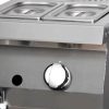Nagy teljesítményű Bain Marie - gáz - egyszemélyes - 70cm mélységben