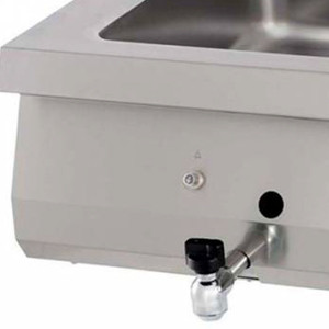 Nagy teljesítményű Bain Marie - gáz - Dupla egység - 70cm mély