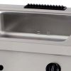 Nagy teljesítményű Bain Marie - gáz - Dupla egység - 70cm mély