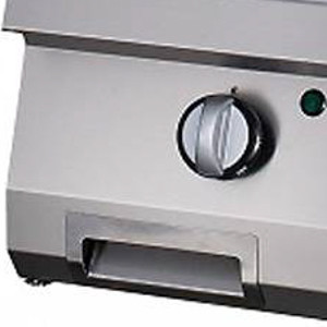 Nagy teherbírású grillsütő barázdált - gáz - egyszemélyes - 70cm mélységű