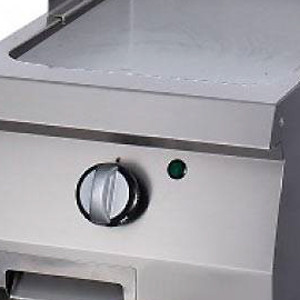 Nehéz grillsütő sima - gáz - egyszemélyes - 70cm mély