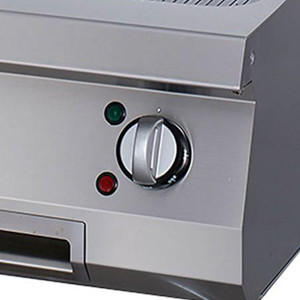 Nehéz sütőlap barázdált krómozott - elektromos - egyszemélyes - 70cm mélységű