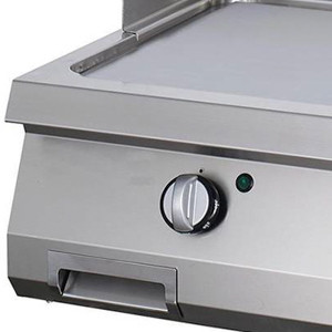 Nagy teherbírású grillsütő sima - elektromos - dupla egység - 70cm mélységű