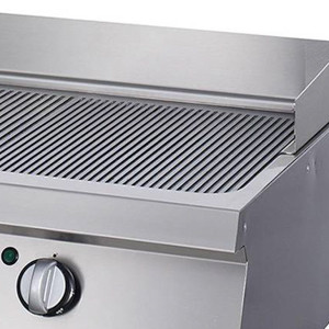 Nagy teherbírású grillsütő horony - elektromos - dupla egység - 70cm mély