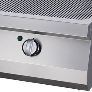 Nagy teherbírású grillező krómozott - elektromos - dupla egység - 70cm mélységben