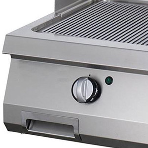 Nagy teherbírású grillező krómozott - elektromos - dupla egység - 70cm mélységben