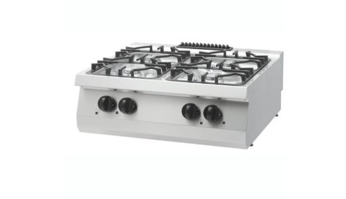 Heavy Duty főzőlap - 4 égő - kettős egység - 70 cm mély - 24 kW - gáz