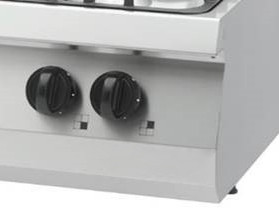 Heavy Duty főzőlap - 4 égő - kettős egység - 70 cm mély - 24 kW - gáz