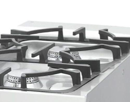 Heavy Duty főzőlap - 4 égő - egy egység - 70 cm mély - 13,5 kW - gáz