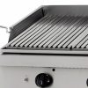 Nagy teherbírású lávakő grill - gáz - dupla egység - 70cm mélységű