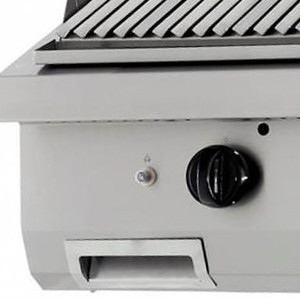 Nagy teherbírású lávakő grill - gáz - dupla egység - 70cm mélységű