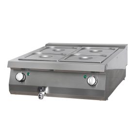   Nagy teherbírású Bain Marie - Elektromos - Dupla egység - 70cm mélységű