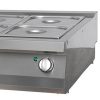 Nagy teherbírású Bain Marie - Elektromos - Dupla egység - 70cm mélységű