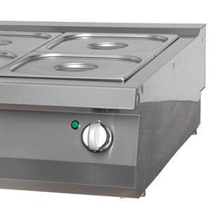 Nagy teherbírású Bain Marie - Elektromos - Dupla egység - 70cm mélységű