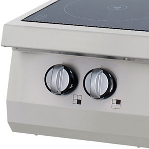 Nagy teljesítményű infravörös tűzhely - 2 égő - Elektromos - Dupla egység - 70cm mélységű