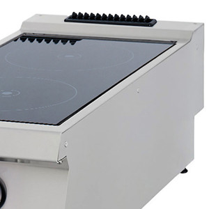 Nagy teljesítményű infravörös tűzhely - 2 égő - Elektromos - Dupla egység - 70cm mélységű