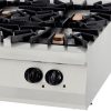 Prémium tűzhely - 4 égő - 40kW - gáz - dupla egység - 90cm mélységű