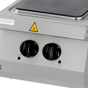 Prémium tűzhely - 2 égővel - Elektromos - egyszemélyes - 90cm mélységű