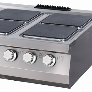 Prémium tűzhely - 6 égő - Elektromos - Hármas egység - 90cm mélységű