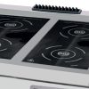 Prémium indukciós tűzhely - 4 égő - Elektromos - Dupla egység - 90cm mélységű