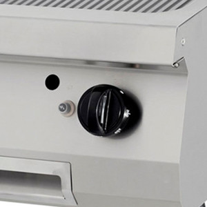 Prémium grillsütő barázdált - gáz - egyszemélyes - 90cm mélységű