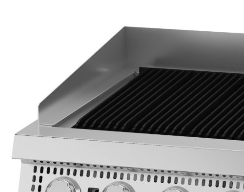 Premium Chargrill - 5 zónás - gáz - dupla egység - 90cm mélységű