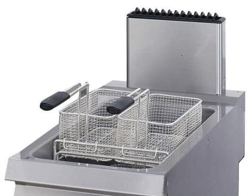 Premium Fritőz - 1 x 22L - Gázüzemű - egyszemélyes - lefolyócsappal - 90cm mélységben