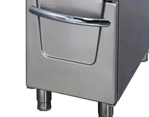 Premium Fritőz - 1 x 22L - Gázüzemű - egyszemélyes - lefolyócsappal - 90cm mélységben