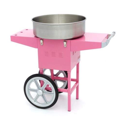 Vattacukor készítő gép - ø 52cm - Rózsaszín - Kosárral