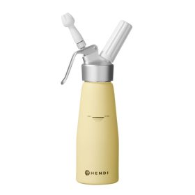 Habszifon, HENDI, 0,5L, Pasztell sárga, ⌀80x(H)260mm